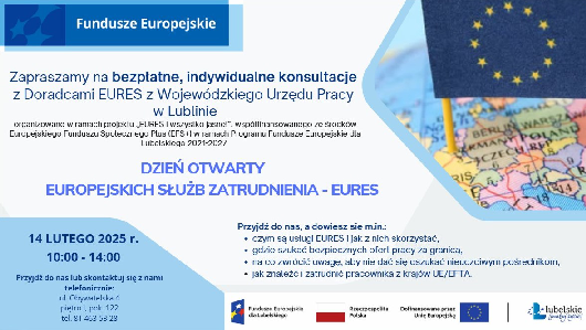 Zdjęcie artykułu Dzień otwarty EURES - 14.02.2025 r.