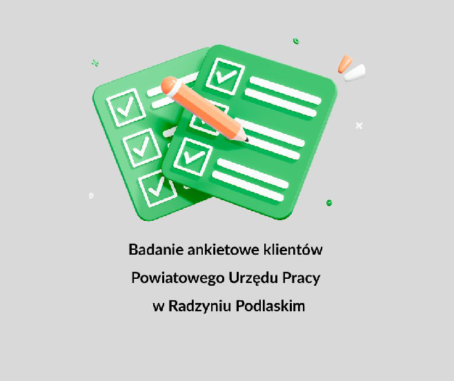 Zdjęcie artykułu Badanie ankietowe klientów Powiatowego Urzędu Pracy  w Radzyniu Podlaskim