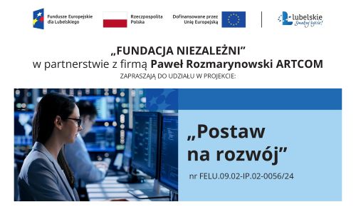 Zdjęcie artykułu Informacja o projekcie "Postaw na rozwój"