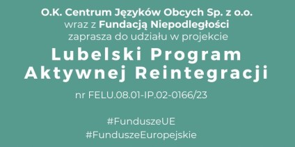 Zdjęcie artykułu Informacja o projekcie pt. „Lubelski Program Aktywnej...